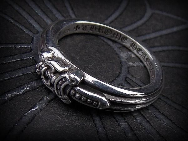 美品CHROME HEARTS/クロムハーツ ベイビークラシックダガーリング CHROME HEARTS 【純正ダイヤ / 17号 美品】CHROME クロムハーツ