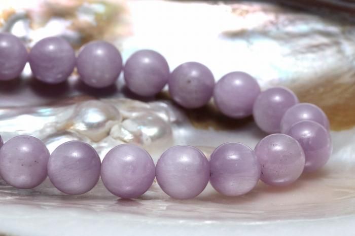 クンツァイトブレスレット【10mm玉】KUNBR-010｜無償の愛を教える石
