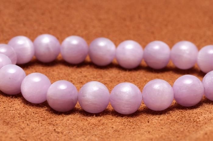 クンツァイトブレスレット【10mm玉】KUNBR-010｜無償の愛を教える石