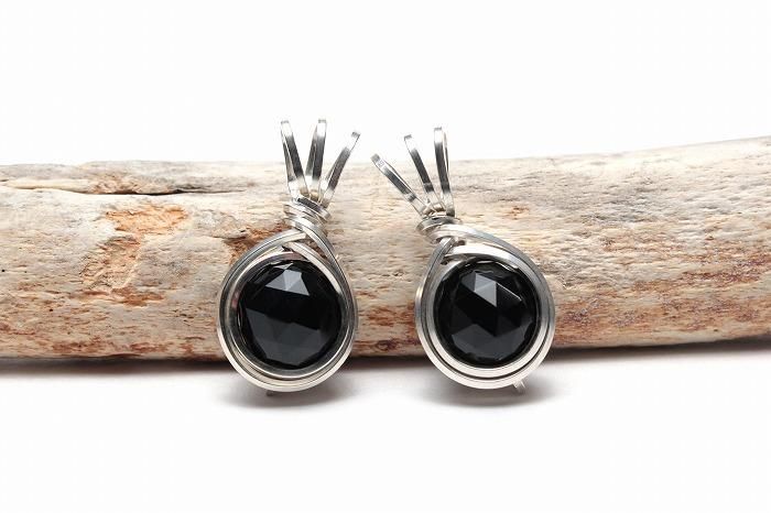 モリオン(黒水晶)ペンダントトップ【カット・シルバー】MORPT