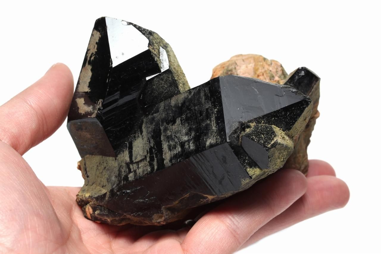 モリオン 黒水晶 原石 クラスター 魔除 お守 浄化 クリスタル 782g