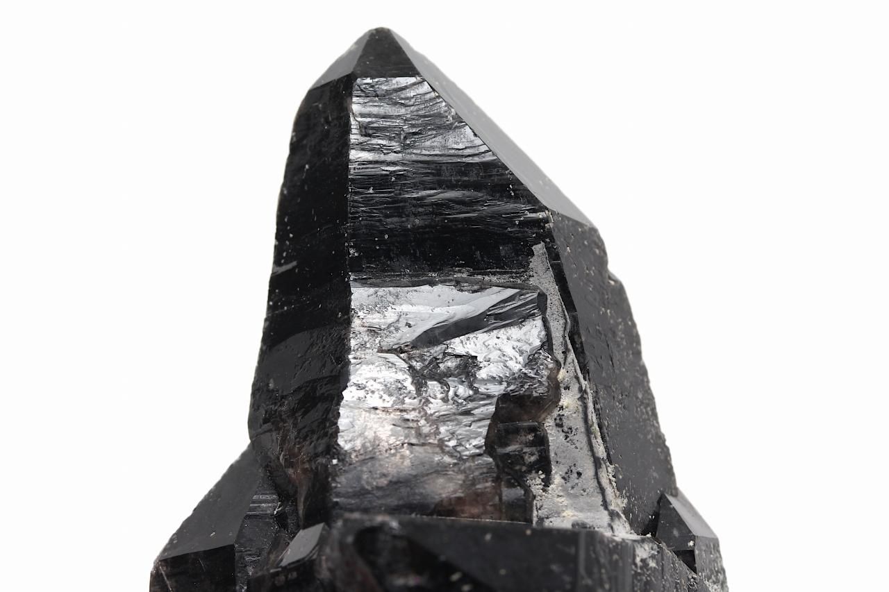 モリオン(黒水晶)クラスター【Mサイズ】【ダブルターミネイテッド