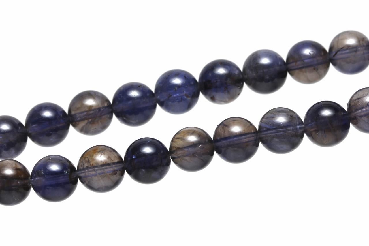 バイカラーアイオライトブレスレット【8.5mm玉】IOLBR-011｜自分の進む