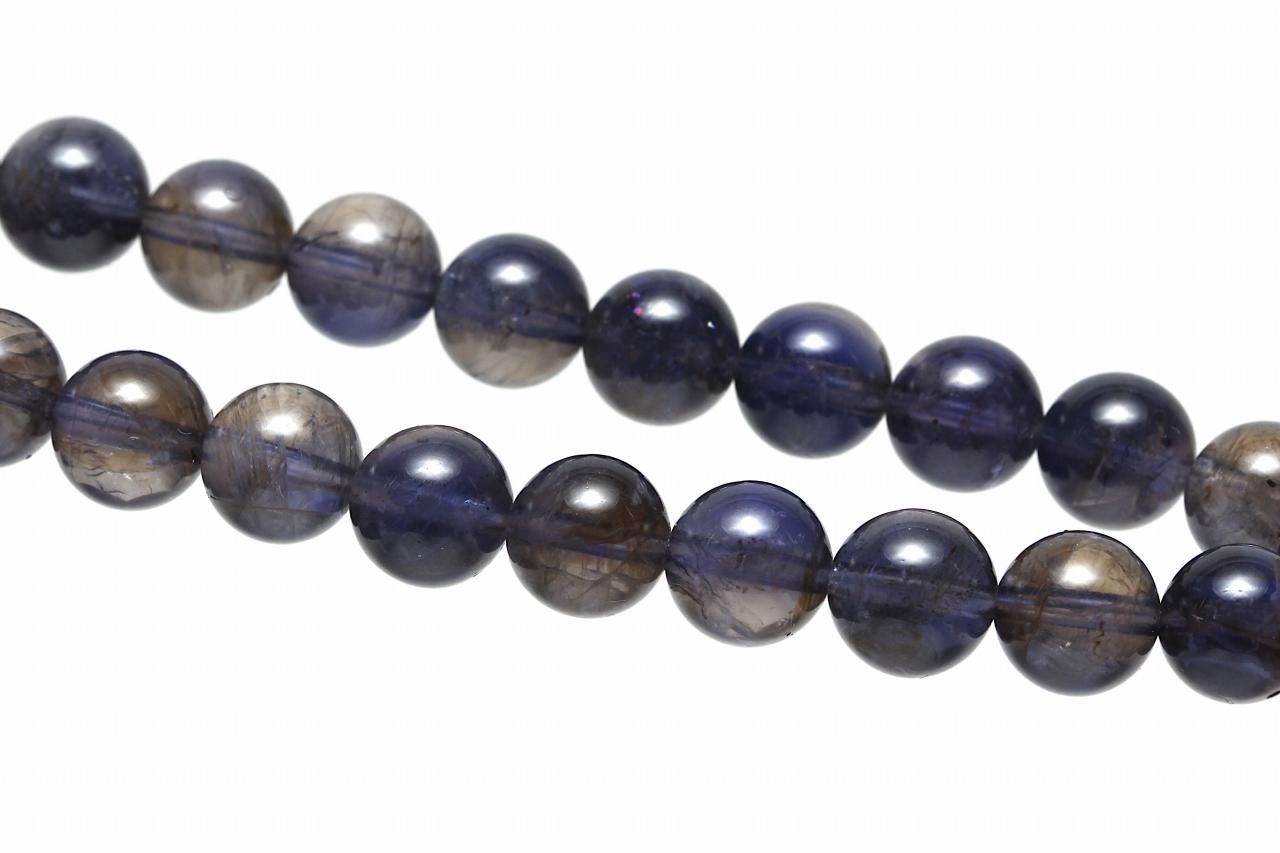 バイカラーアイオライトブレスレット【8.5mm玉】IOLBR-011｜自分の進む