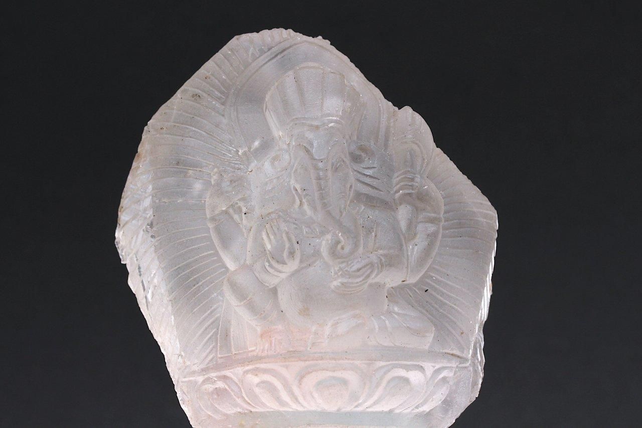 ガネーシュヒマール水晶彫り物【ガネーシャ】GSHST-013｜高波動の