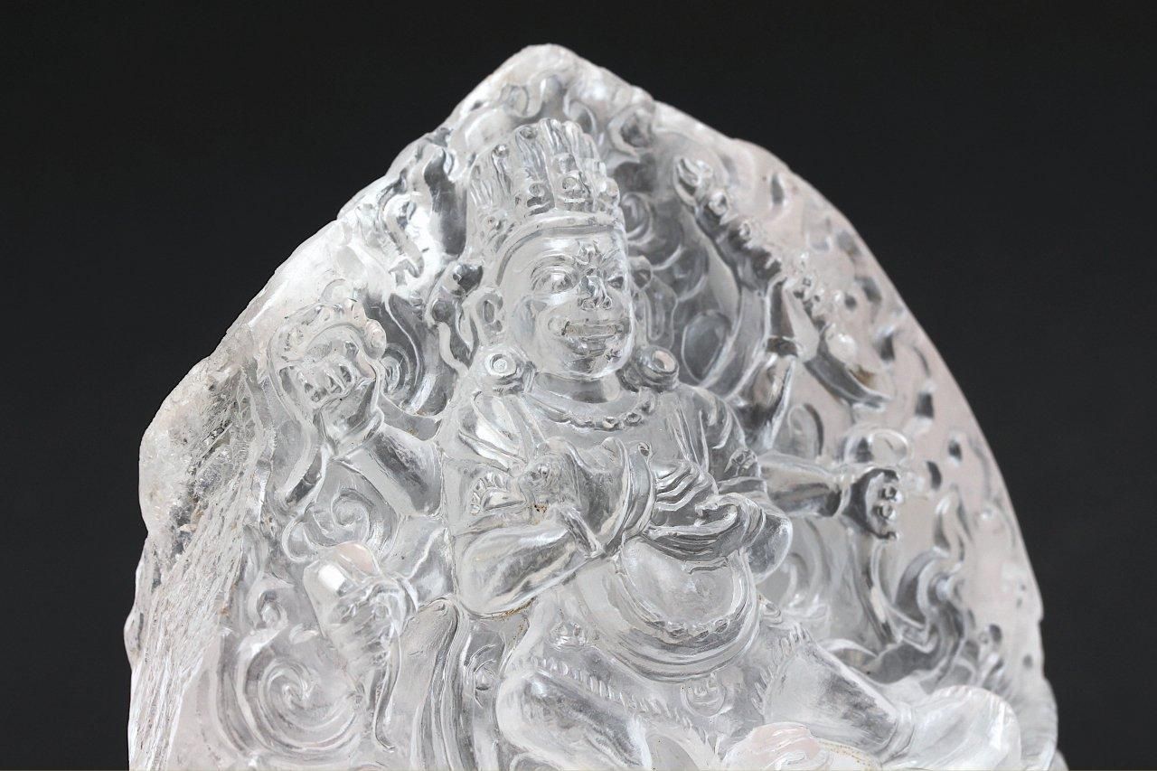 金剛杵天珠　聖地　ガネーシュヒマール　ルチル　龍神彫刻水晶　聖なる紫水晶 金剛杵天珠 聖地 ガネーシュヒマール ルチル 龍神彫刻水晶