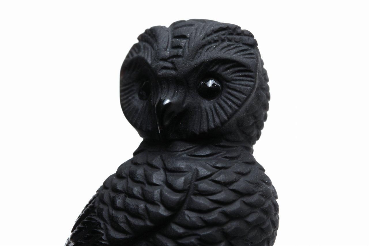 フクロウの むつかしく オルゴナイト☆チャロアイト