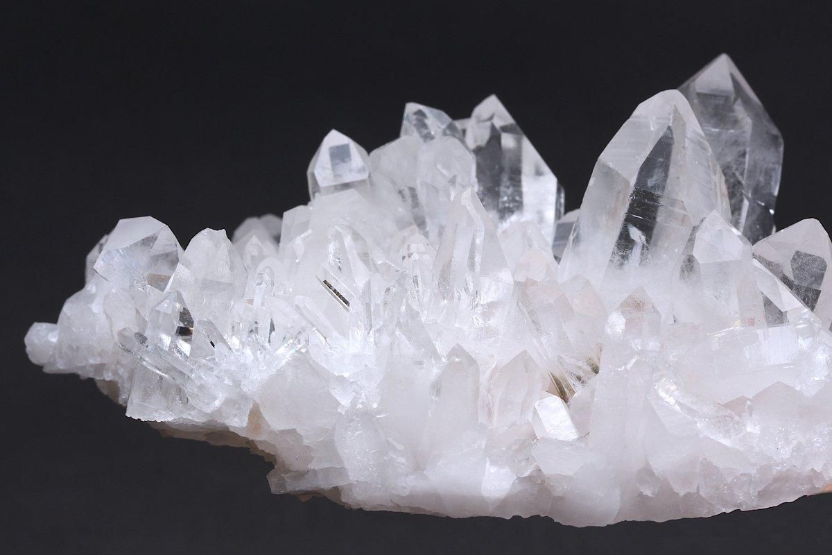 高品質アーカンソー産 水晶 クラスター C アーカンソー産水晶クラスター ARKCL-002｜抜群の透明度をもつ世界有数