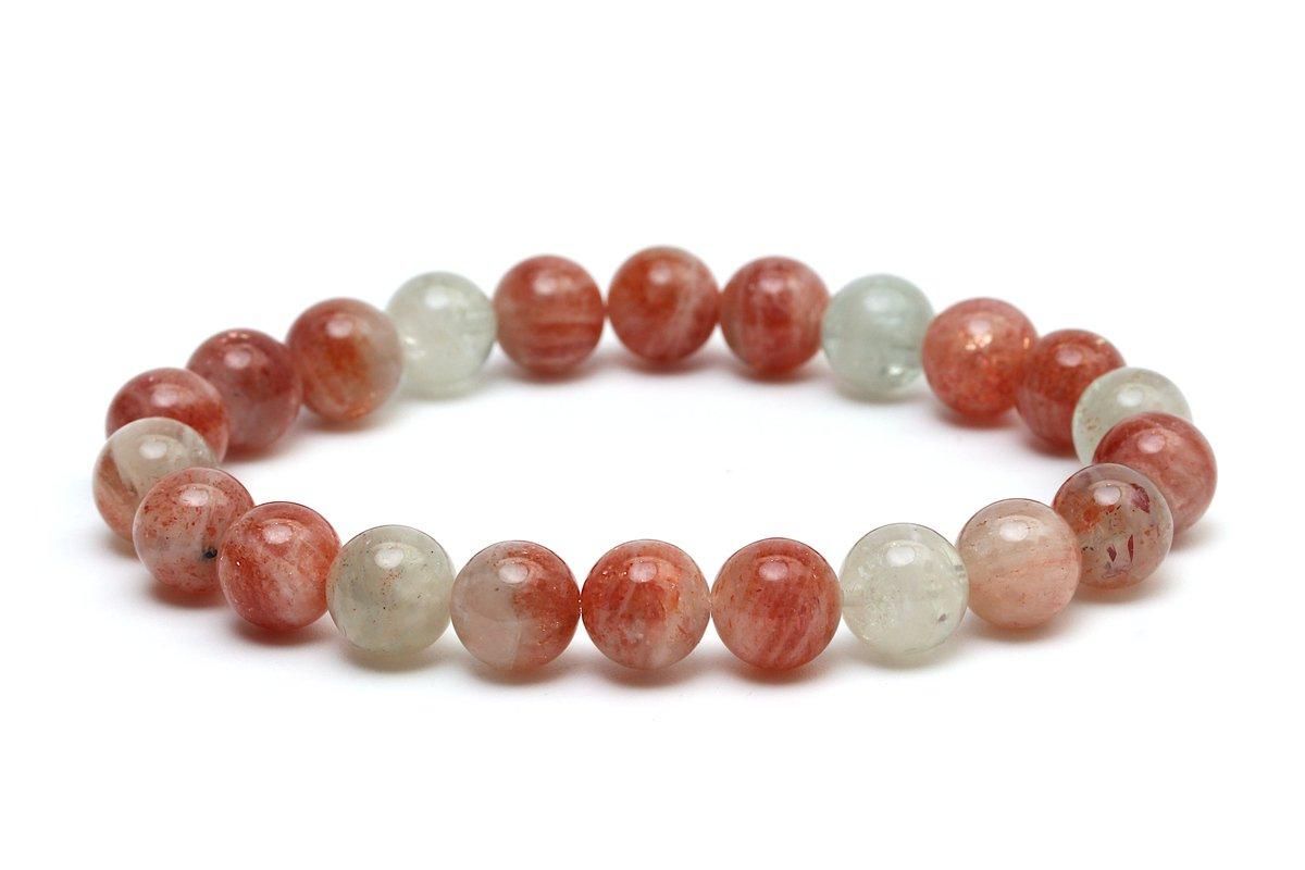 【611022】ハイグレード アルーシャサンストーン 5mm54cm 3連ブレス 611022】ハイグレード アルーシャサンストーン 5mm54cm 3連ブレス