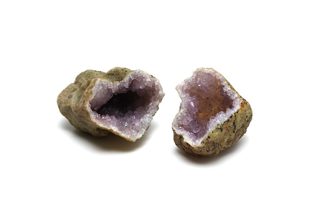 インド・マディヤ プラデーシュ州産アメジストジオード【ペア】AMEGE