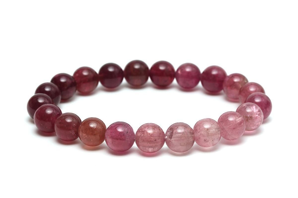 ピンクトルマリンブレスレット【8.5mm玉】TRMBR-058｜豊富な色彩
