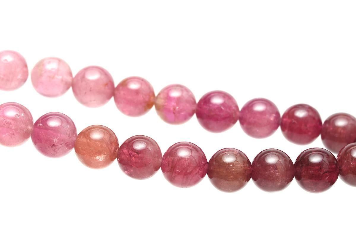 【新品】AAAランク ピンクトルマリン ブレスレット ピンクトルマリンブレスレット【8.5mm玉】TRMBR-058｜豊富な色彩