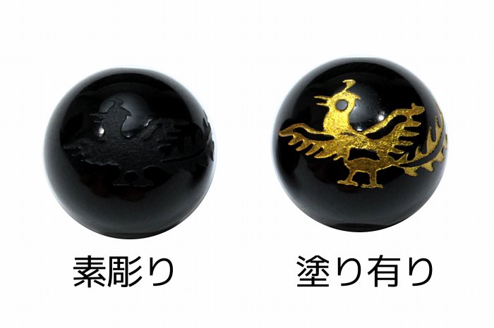 AAAランク】モリオン(黒水晶)四神素彫りビーズ 粒売り【8・10・12mm