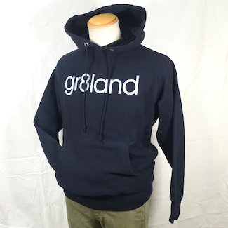 LT,GR8 LOGO P/O HOOD SW顼NAVY