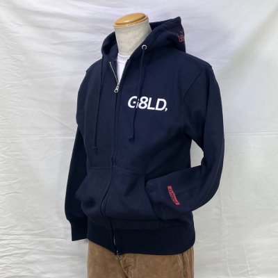 <img class='new_mark_img1' src='https://img.shop-pro.jp/img/new/icons15.gif' style='border:none;display:inline;margin:0px;padding:0px;width:auto;' />G8LD  ZIP HOOD SW　カラー：NAVY