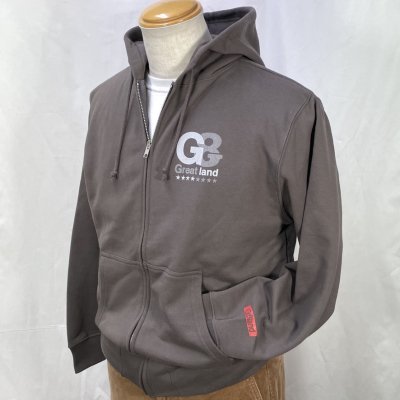 G8 LOGO ZIP HOOD SW顼CHARCOAL GRY