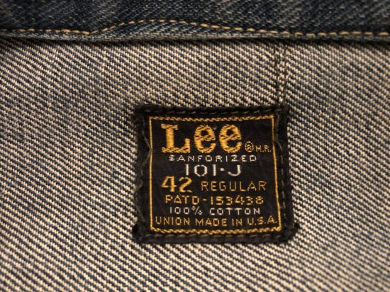 60年代 LEE 101-J - CA. used clothing and books