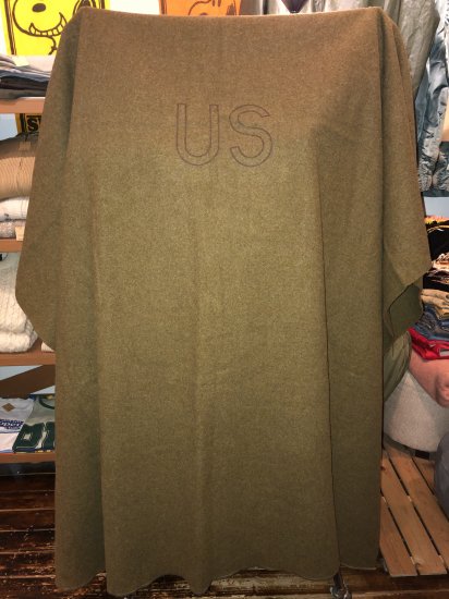 米軍実物 U.S.ARMY ファッション雑貨 ブランケット ラグ ミリタリー オリーブ (ユニセックス)   N6884