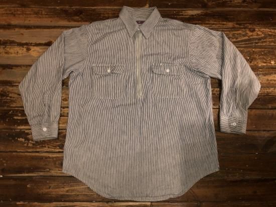 80年代 ビッグマック ヒッコリーストライプシャツ - CA. used clothing