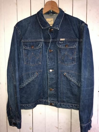 60s Wrangler 124mj / ラングラー 124mj 60s ラングラー wrangler 124mj 38 濃紺 デニム ジャケット