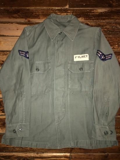 1950年代 USAF セージグリーン utility shirts Mサイズ 【公式通販】
