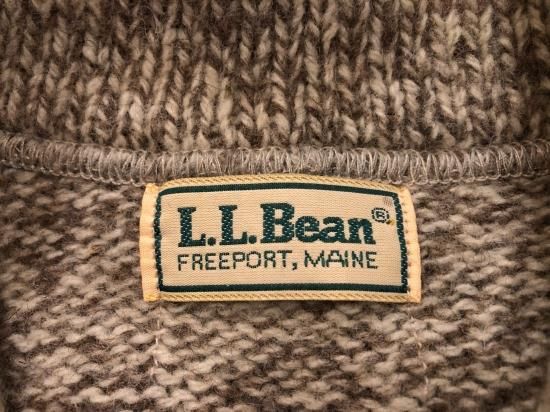 80年代 L.L.Bean ショールカラーセーター - CA. used clothing