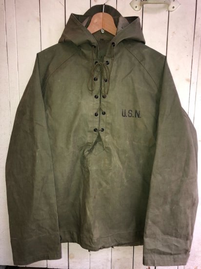 40年代 USN ウェットウェザーパーカ - CA. used clothing and books