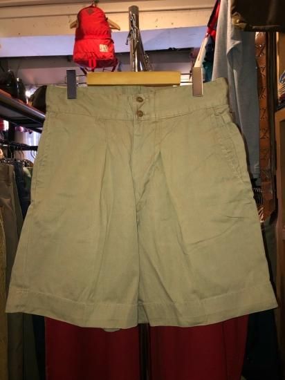 60年代 USN コットンチノショーツ - CA. used clothing and books