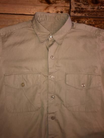 1960s US ARMY Cotton Poplin Shirt / 60年代 アメリカ軍