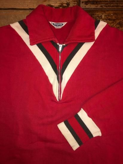 50年代 ピルグリム ハーフジップスウェットシャツ - CA. used clothing