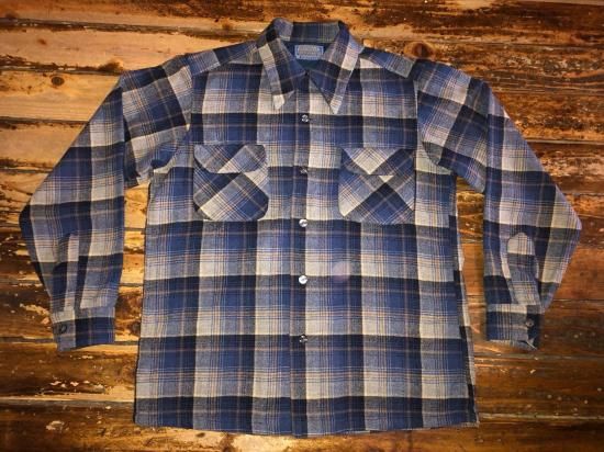 PENDELTON ペンドルトン　ウールシャツ　70年代　M 70年代 ペンドルトン ウールシャツ - CA. used clothing and books