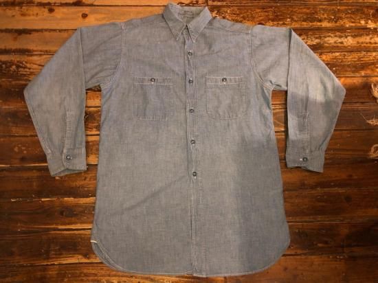 フ*カ様 50's CoastWide シャンブレーシャツ 50's Coast-Wide Black Chambray Shirts - jam-clothing