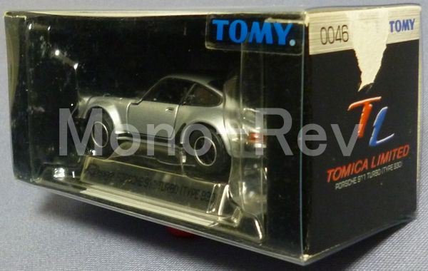 トミカリミテッド0046 ポルシェ 911 ターボ (タイプ 930) 銀 - 絶版 