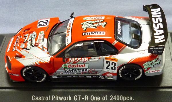 エブロ43333 カストロール ピットワーク GT-R R34 2002JGTC #23 - 絶版 
