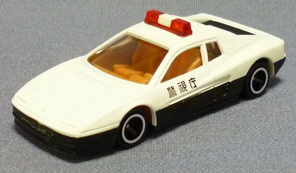 トミカ 91-2-8 フェラーリ テスタロッサ 白／黒 警視庁 日本製 - 絶版 