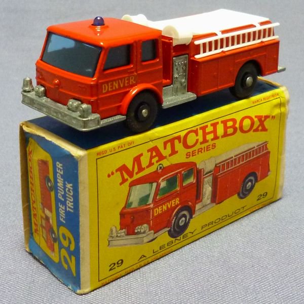 マッチボックス29C-1 ファイヤー ポンパー (ポンプ消防車) - 絶版