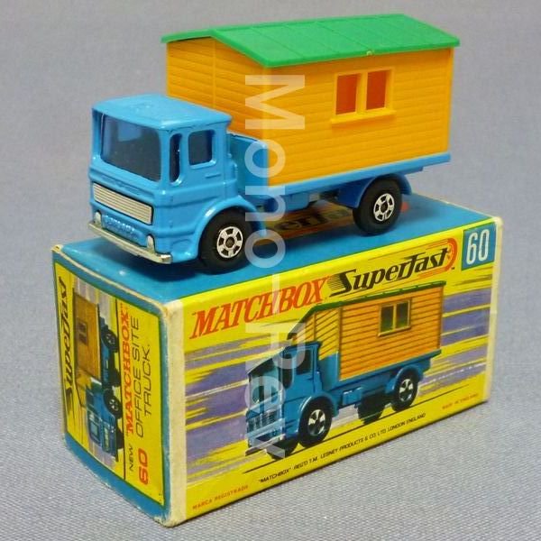 マッチボックス60B-SF1 サイト ハット トラック (小屋運搬車) スーパーファースト - 絶版ミニカーショップ  Mono-Rev(モノレブ)2011サイト