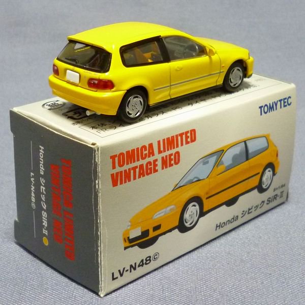 トミカリミテッドヴィンテージ TLV-N48c Honda シビック SiR-II (黄