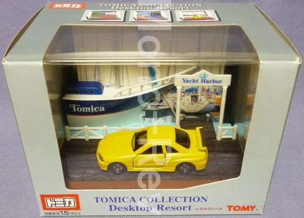 トミカ 20-8-14 日産 スカイライン GT-R (R34) 黄 デスクトップ ...