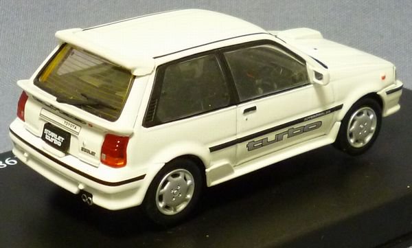 DISM7522 トヨタ スターレット 1300ターボS EP71 後期 1988 ホワイト - 絶版ミニカーショップ  Mono-Rev(モノレブ)2011サイト