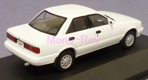 1/43 日産 サニー B13 1990年 クリスタルホワイト - 絶版ミニカー 