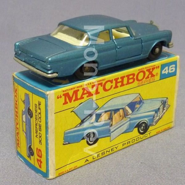 マッチボックス46C-2 メルセデス・ベンツ300SE 青メタ W112 - 絶版 
