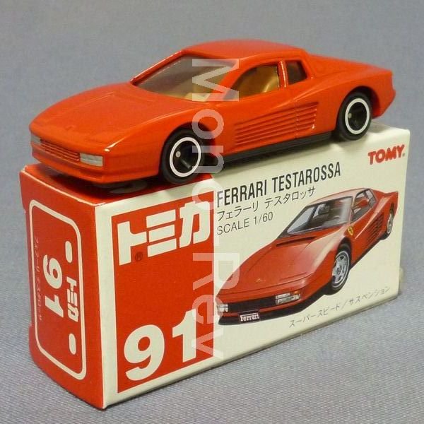 トミカ 91-2-24 フェラーリ テスタロッサ 赤 中国製 - 絶版ミニカーショップ Mono-Rev(モノレブ)2011サイト
