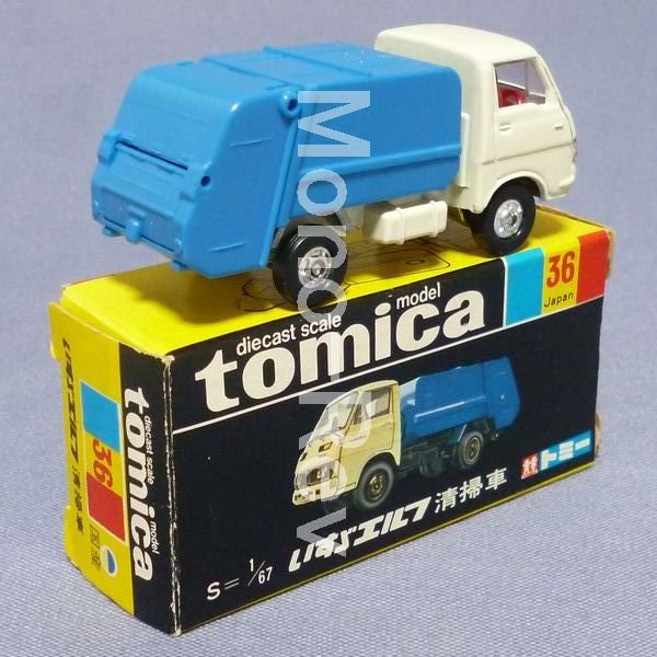 トミカ 36-1-12 いすゞ エルフ 清掃車 (TLD23P) - 絶版ミニカー