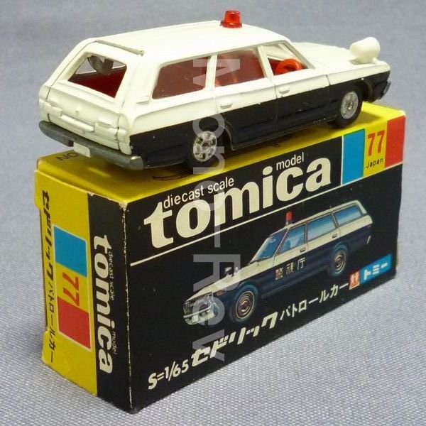 トミカ 77-1-1 日産 セドリックワゴン パトロールカー 初期モデル - 絶版ミニカーショップ Mono-Rev(モノレブ)2011サイト