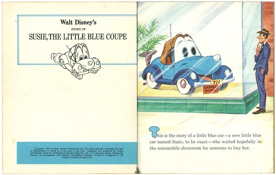 Susie, the Little Blue Coupe（リトルゴールデンブックD131_青い