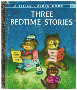 Three Bedtime Stories（リトルゴールデンブック309_スリーベッドタイムストーリーズ） -  ピクシー絵本とリトルゴールデンブック専門、ヴィンテージ絵本の通販ショップ「ブッククーリエ」です。大量購入もご相談ください。