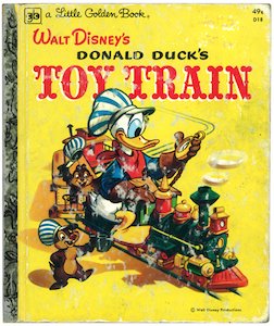 リトルゴールデンブックD18_ドナルドダックのおもちゃの列車