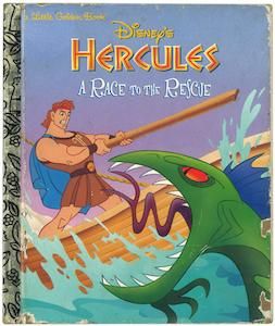 Hercules A Race To The Rescue リトルゴールデンブック9015 ヘラクレス 海の大蛇