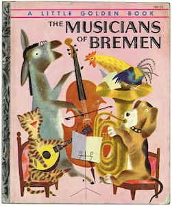The Musicians Of Bremen ブレーメンの音楽隊 ピクシー絵本とリトルゴールデンブック専門 ヴィンテージ絵本 の通販ショップ ブッククーリエ です 大量購入もご相談ください